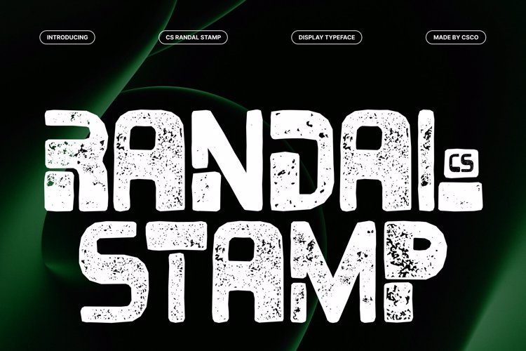 Preview of CS Randal Stamp Font
