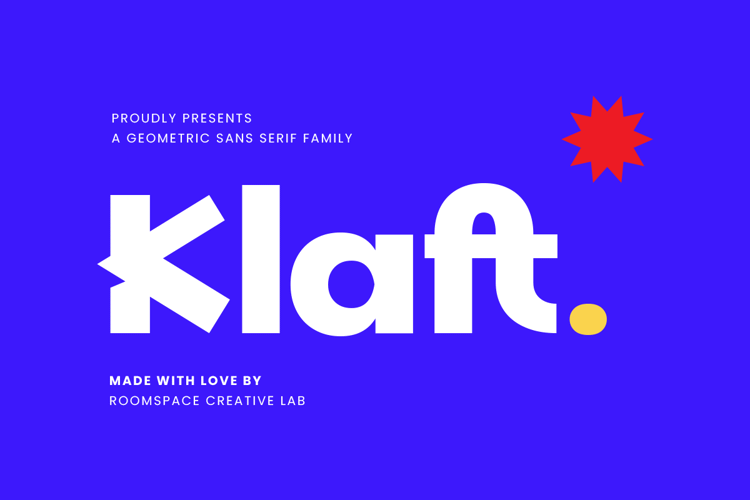 Preview of Klaft Font