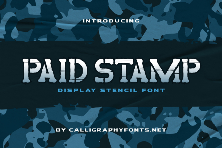 Paid Stamp Font
