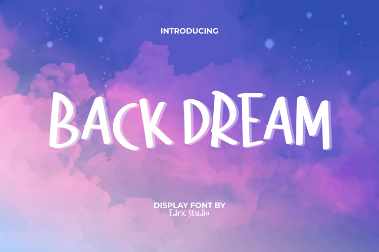 Preview of Back Dream Font