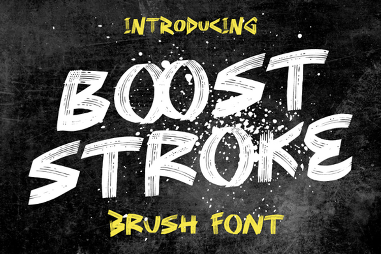 Preview of Boost Stroke Font