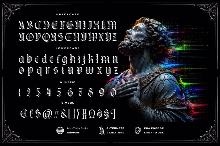 Preview of Kraken gothic Font