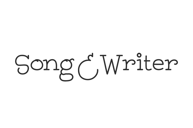 Song And Writer Font