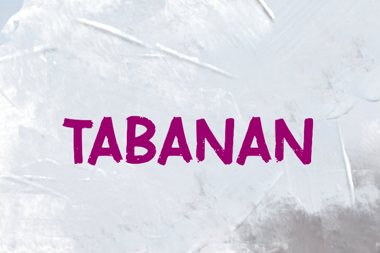 t Tabanan Font