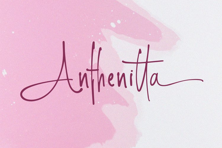 Preview of Anthenitta Font
