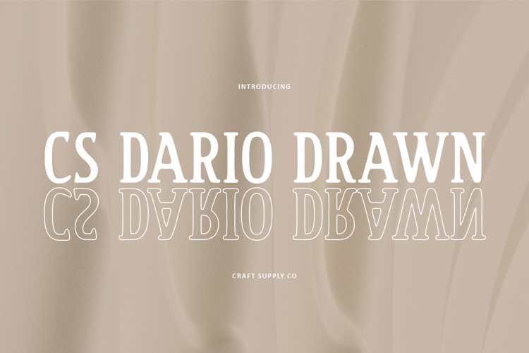 CS Dario Drawn Font