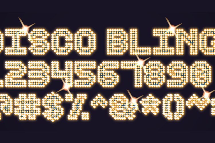 Disco Bling Font