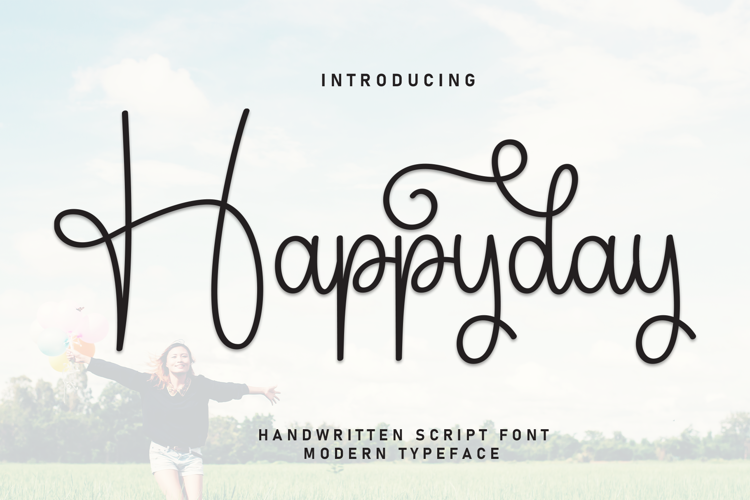 Preview of Happyday Font