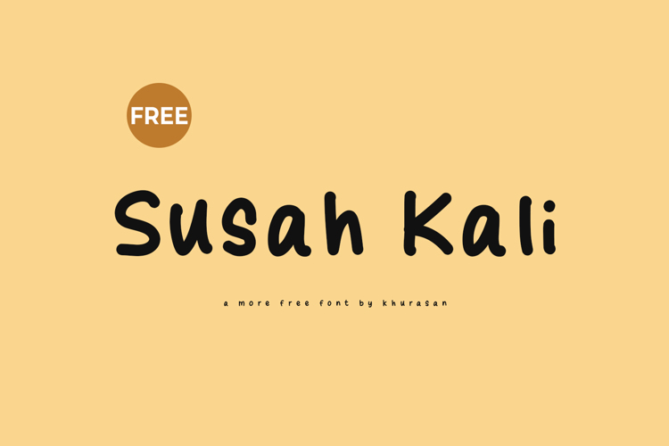 Preview of Susah Kali Font