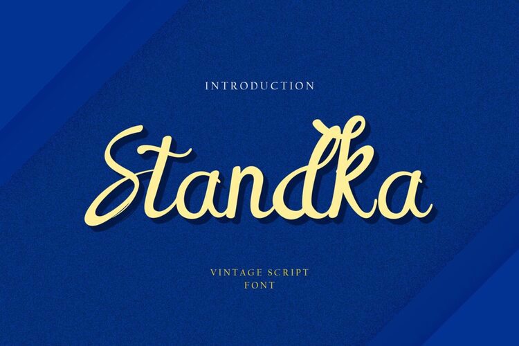 Preview of Standka Cute Feminine Font