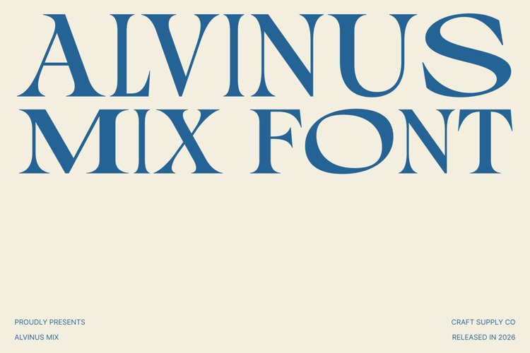 Preview of Alvinus Mix Font