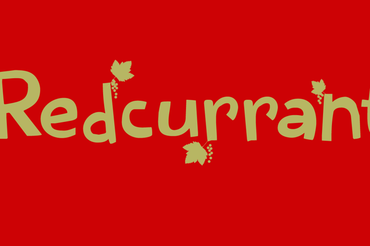 Redcurrant Font