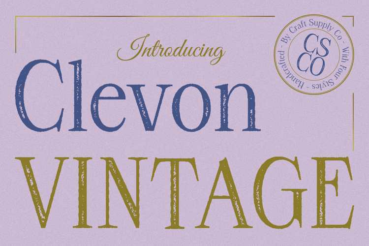 Clevon Vintage Font