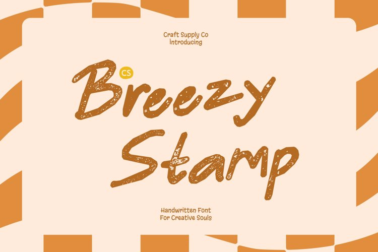Preview of CS Breezy Stamp Font
