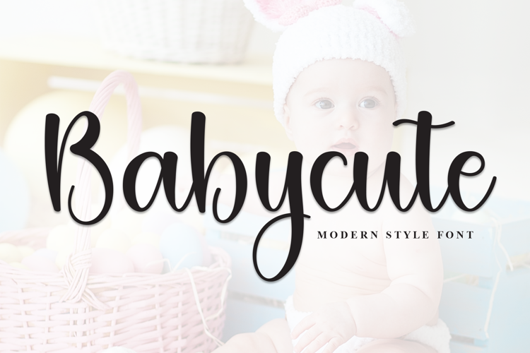 Preview of Babycute Font