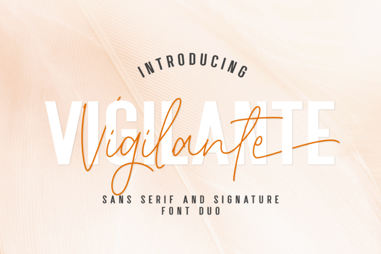 Preview of Vigilante Font