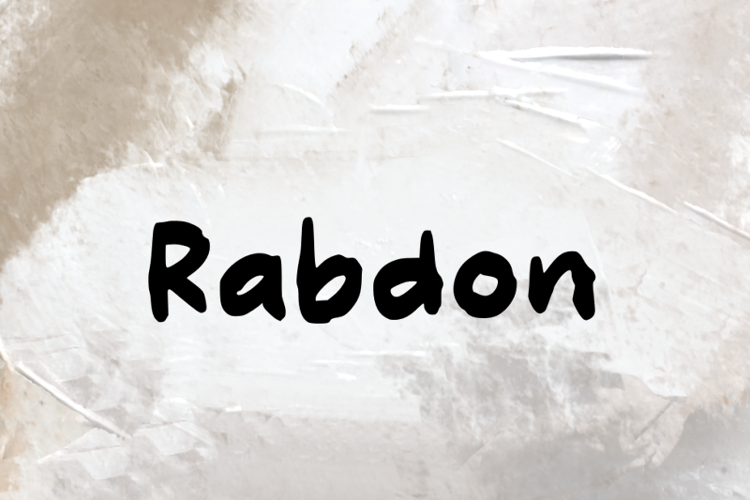 Rabdon Font