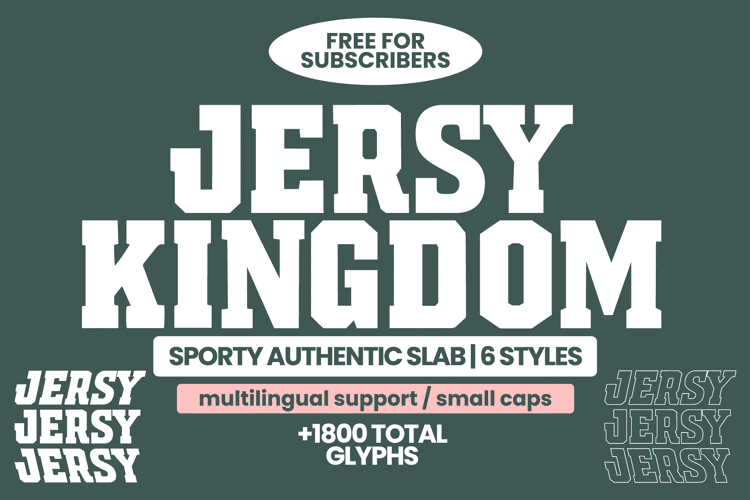 Preview of Jersey Kingdom Font