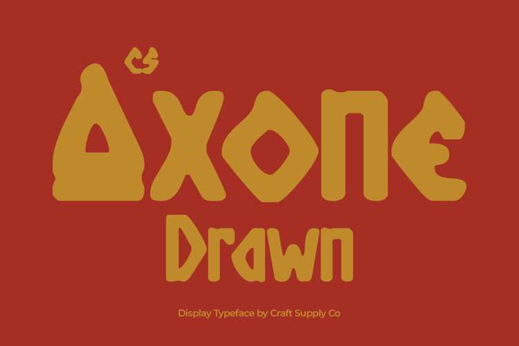 Preview of CS Axone Drawn Font