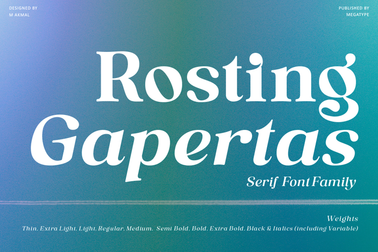 Rosting Gapertas Font