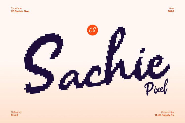 Preview of CS Sachie Pixel Font