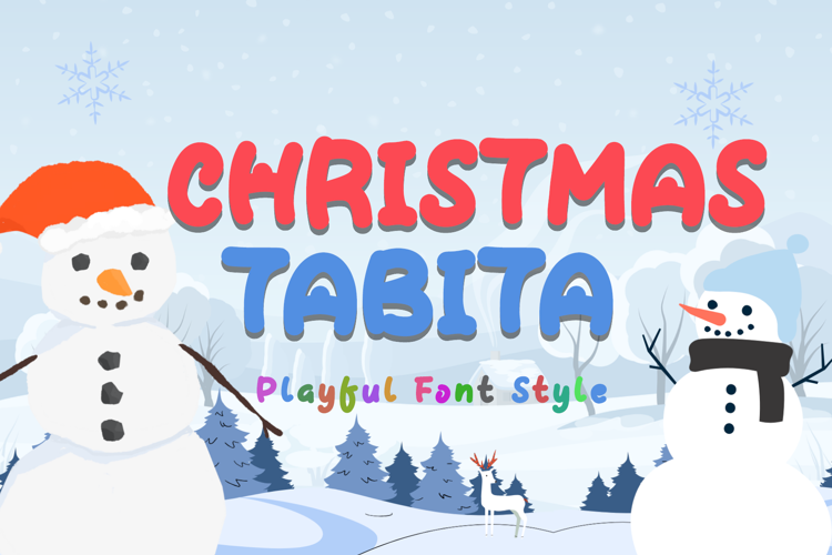 Preview of Christmas Tabita Font