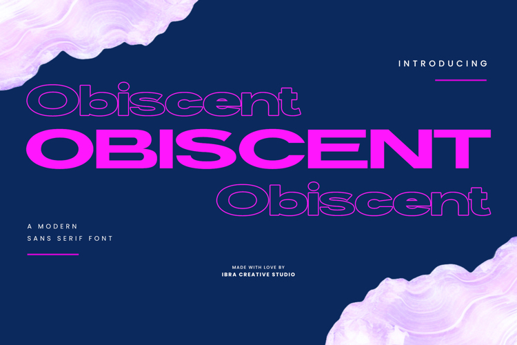 Obiscent Font