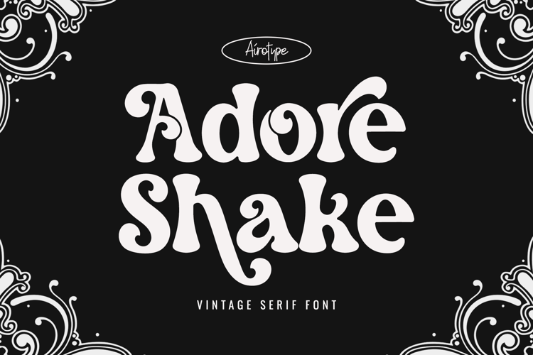 Preview of Adore Shake Font