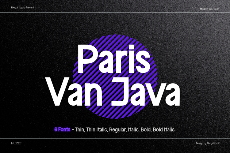 Paris Van Java Font