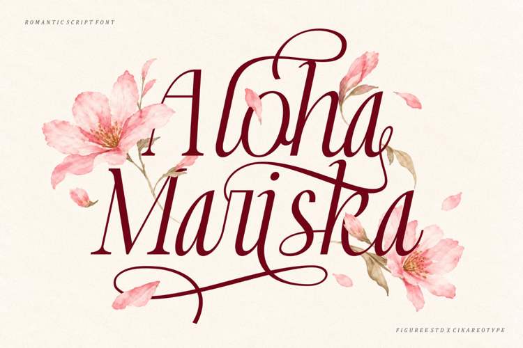 Preview of Aloha Mariska Font
