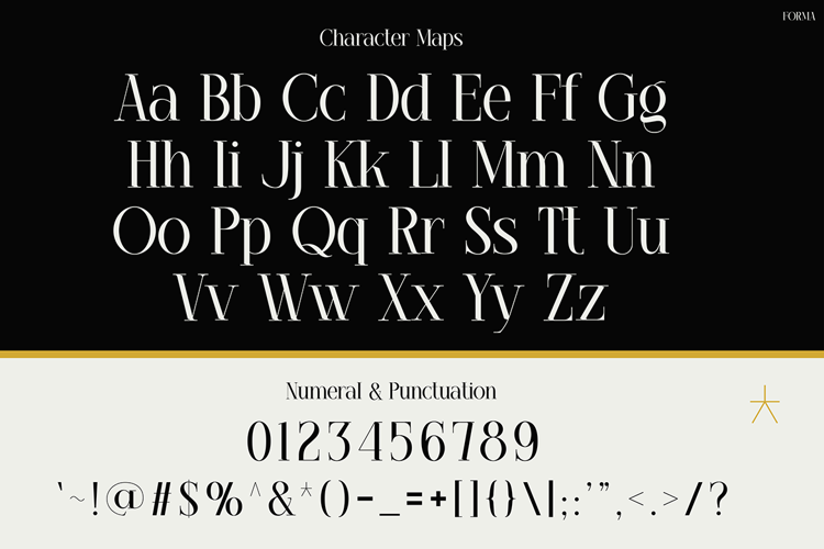 Preview of FORMA Font