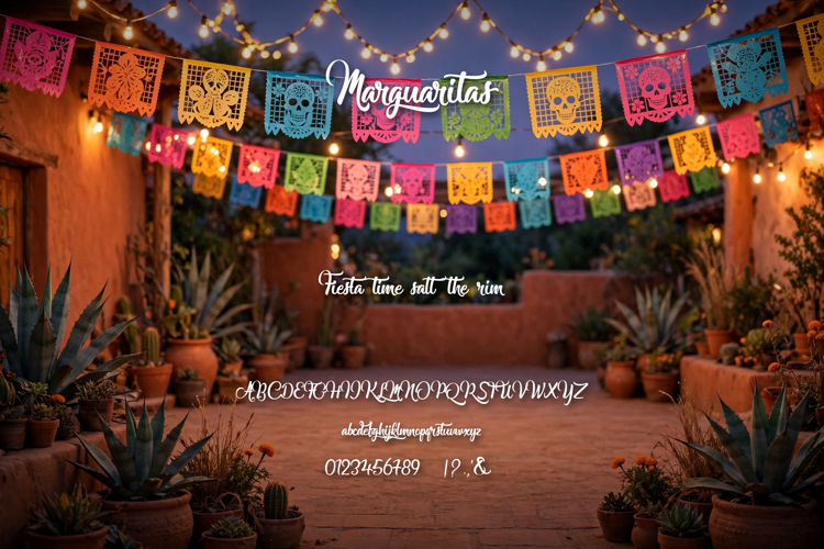 Preview of Marguaritas Font
