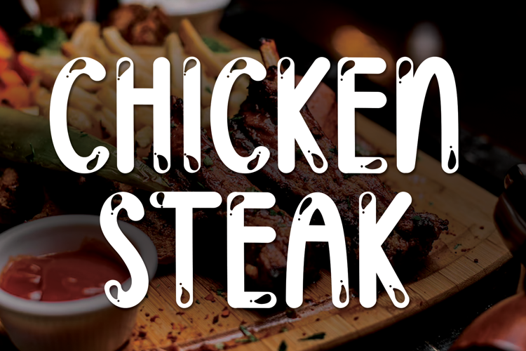 Chicken Steak Font