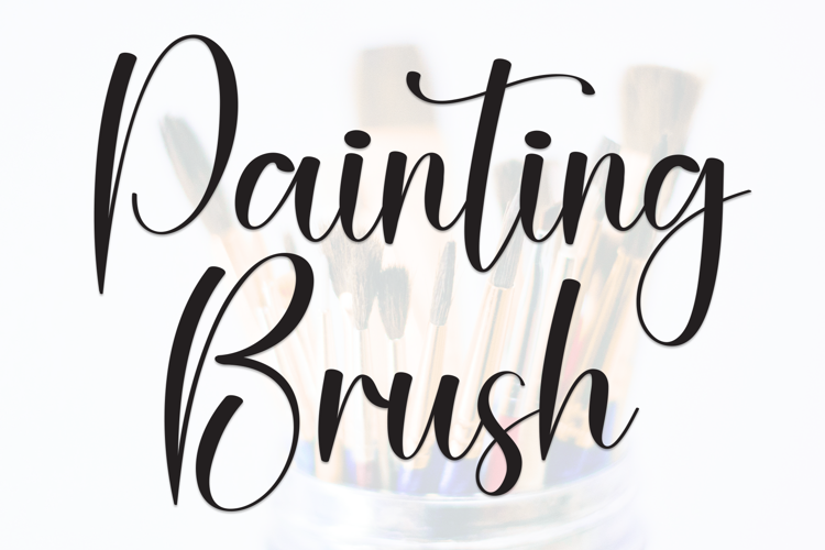 Preview of Painting Brush Font