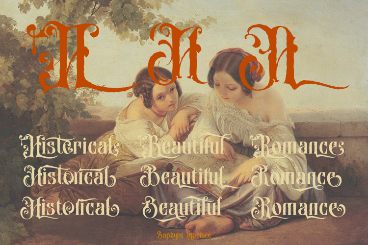 Preview of Zaphyre Font