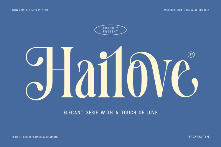 Preview of Hailove Font