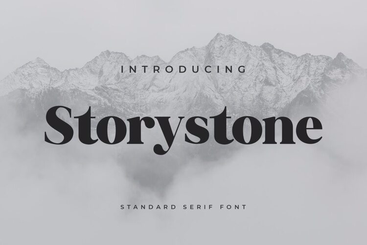 Preview of Storystone Vintage Alphabet Font