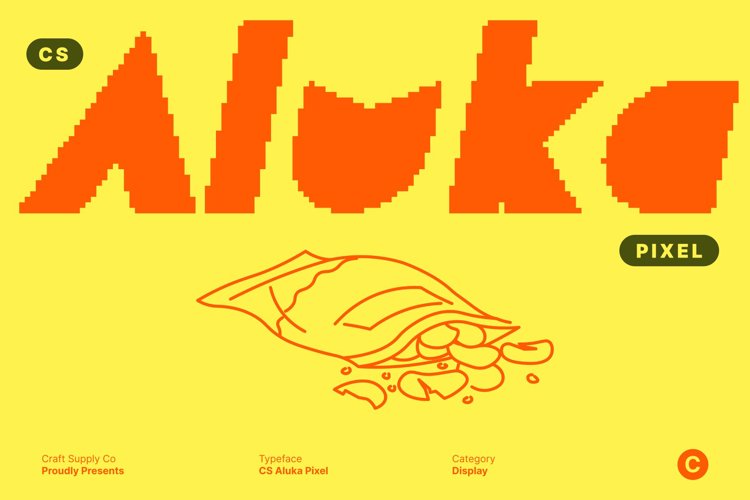 Preview of CS Aluka Pixel Font