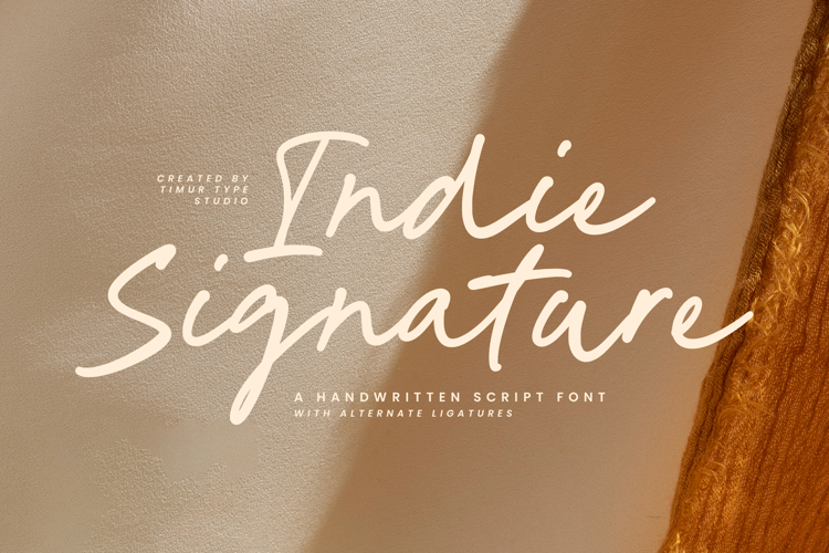 Indie Signature Font