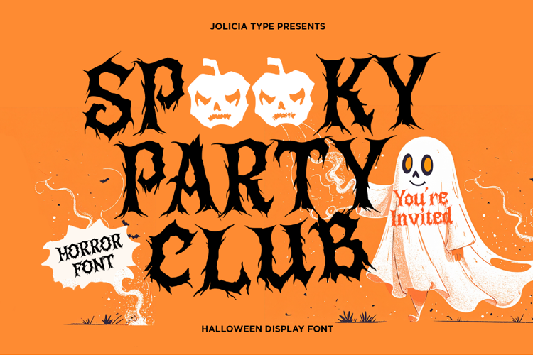 Preview of Spooky Party Club Font