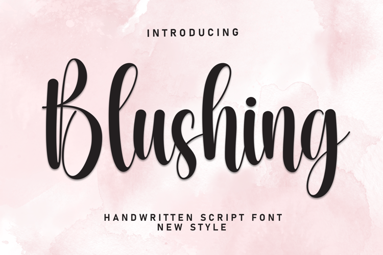 Preview of Blushing Font