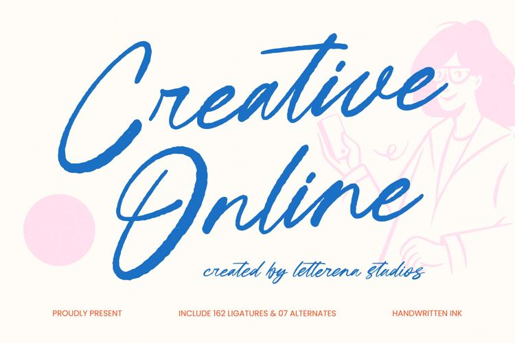 Preview of Creative Online Font