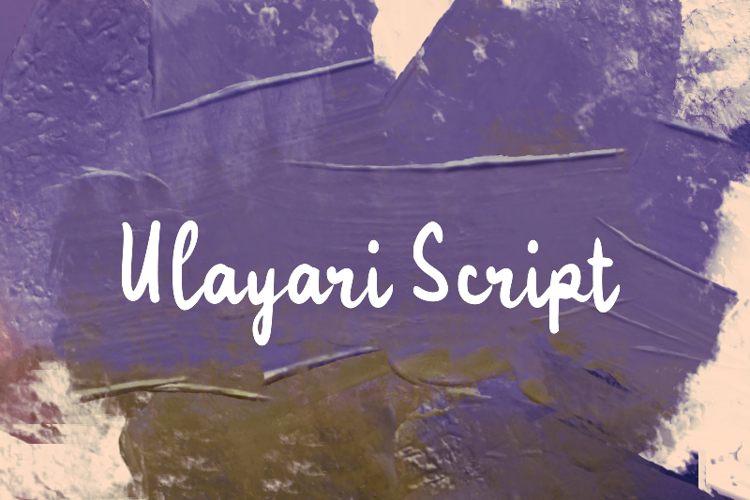 Preview of u Ulayari Script Font