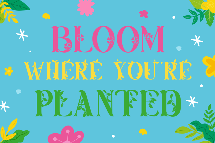 Preview of Lush Garden Font