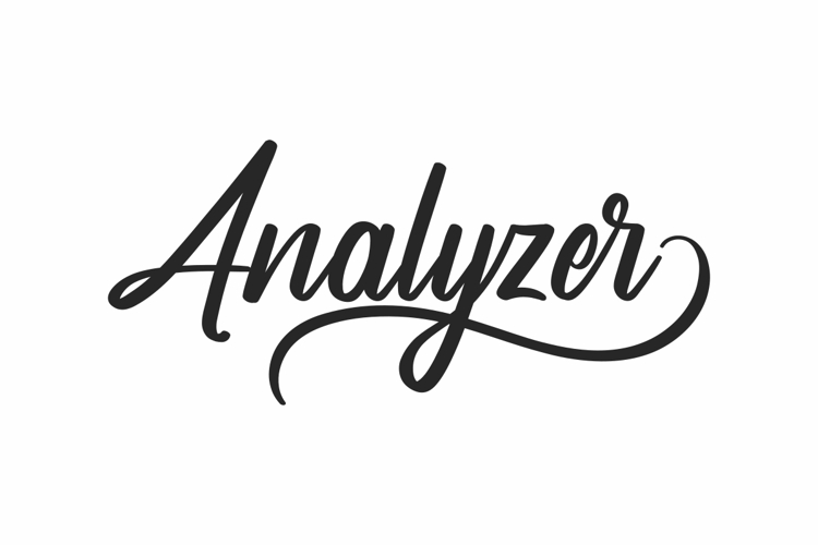 Analyzer Font