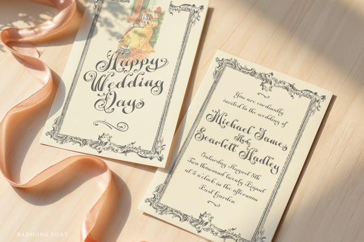 Preview of Badhong Font