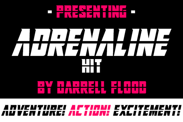 Adrenaline Hit Font