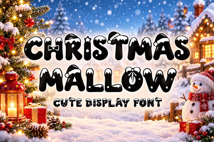 Preview of Christmas Mallow Font