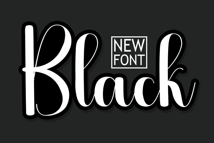 Black Font