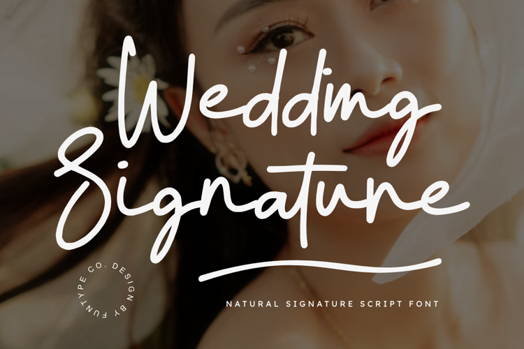 Preview of Wedding Signature Font